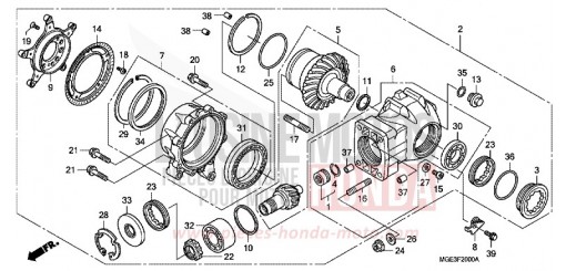 ENGRENAGE MENE DE SORTIE VFR1200FC de 2012